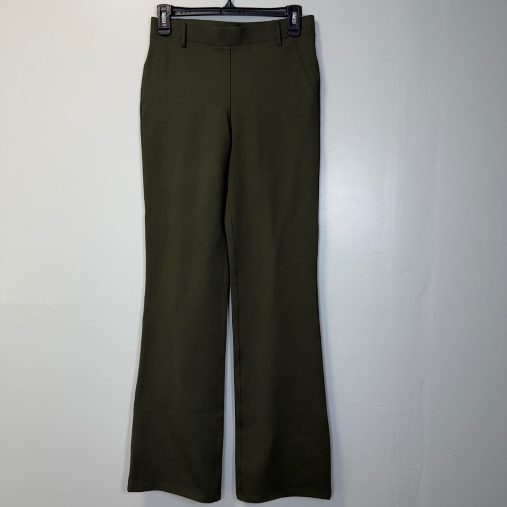 Quince‎ Ultra-Stretch Ponte Bootcut Pant Olive Green Size S DKBIZ01 Regular